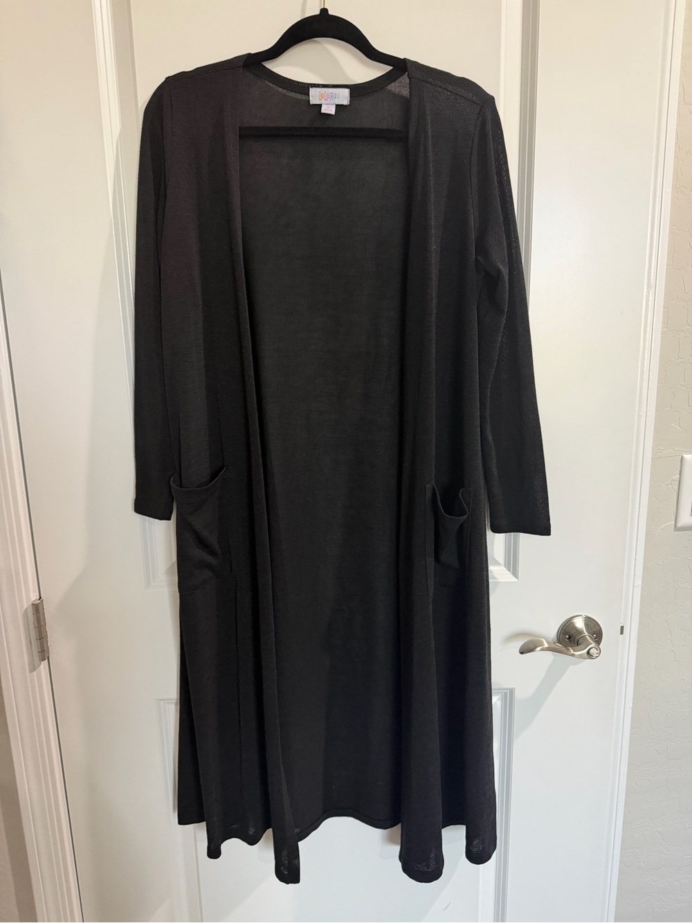 LuLaRoe Sarah Long Open-Front Cardigan with Pockets